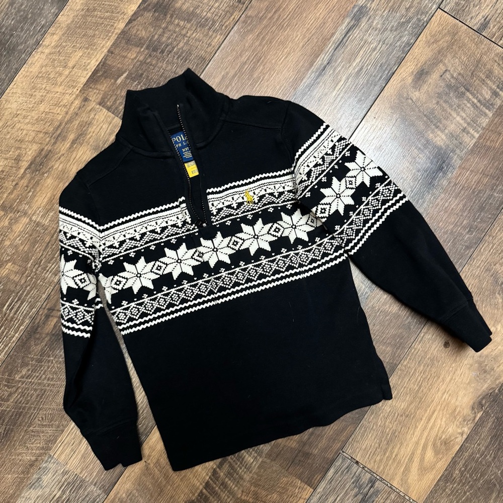 Polo by Ralph Lauren Black and White Sweater